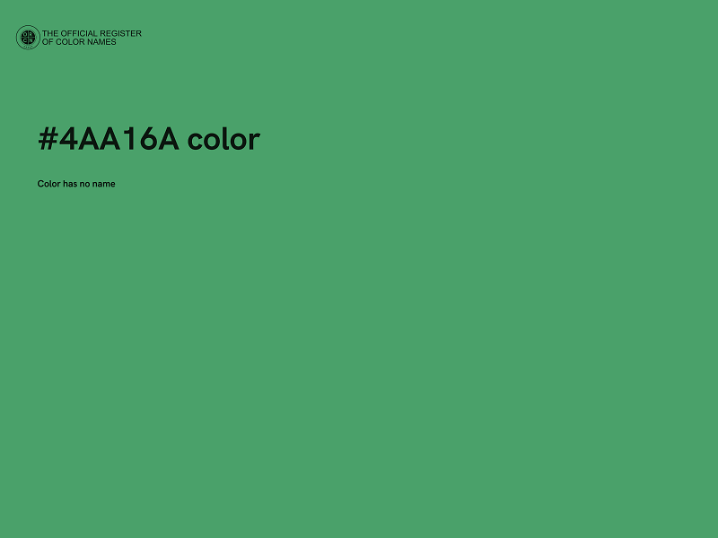 #4AA16A color image