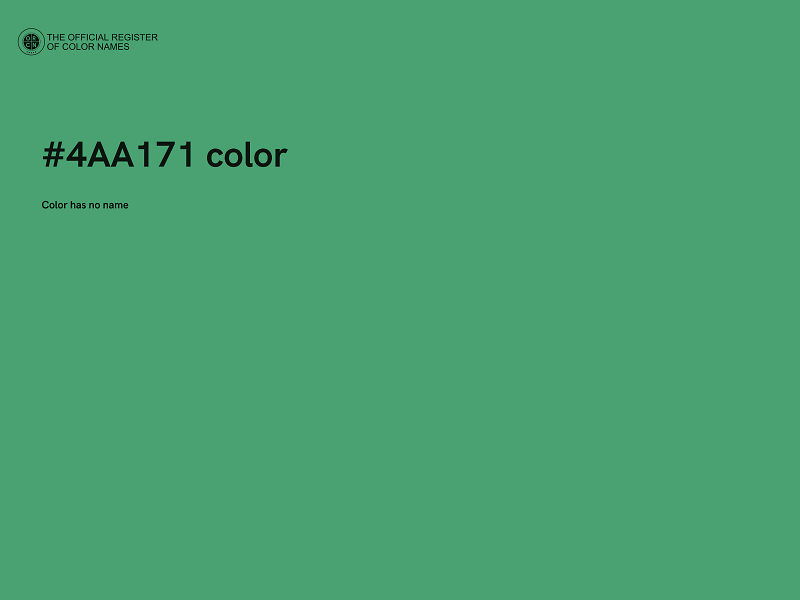 #4AA171 color image