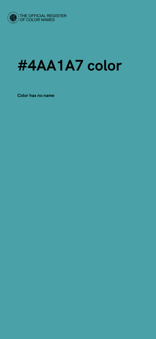 #4AA1A7 color image