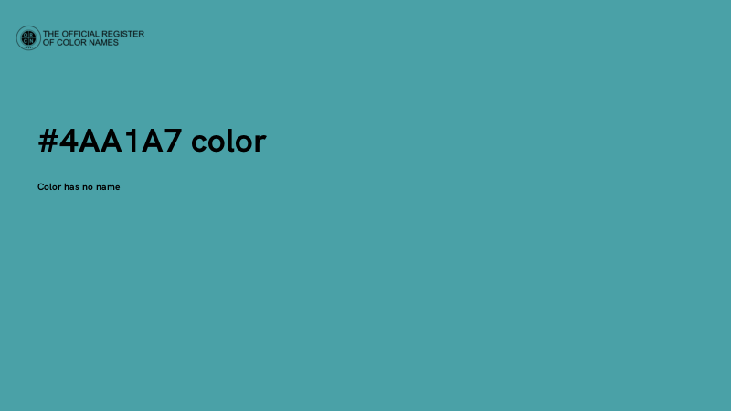 #4AA1A7 color image