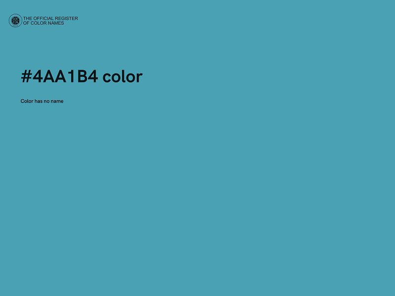 #4AA1B4 color image