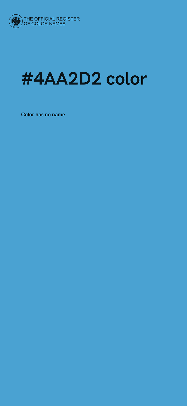 #4AA2D2 color image