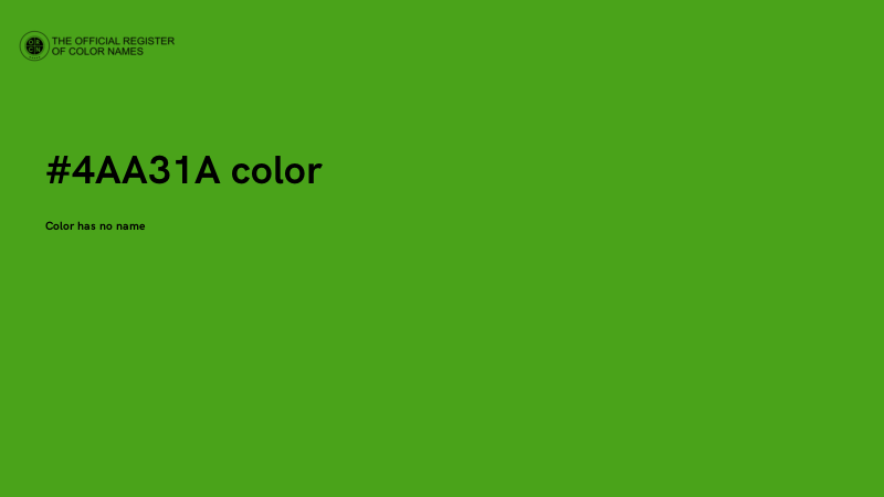 #4AA31A color image