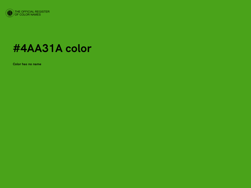 #4AA31A color image