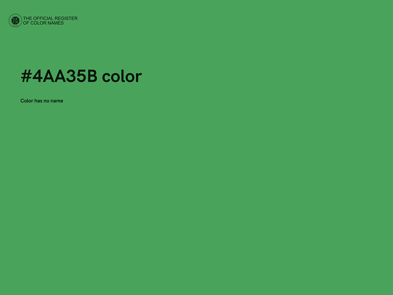 #4AA35B color image