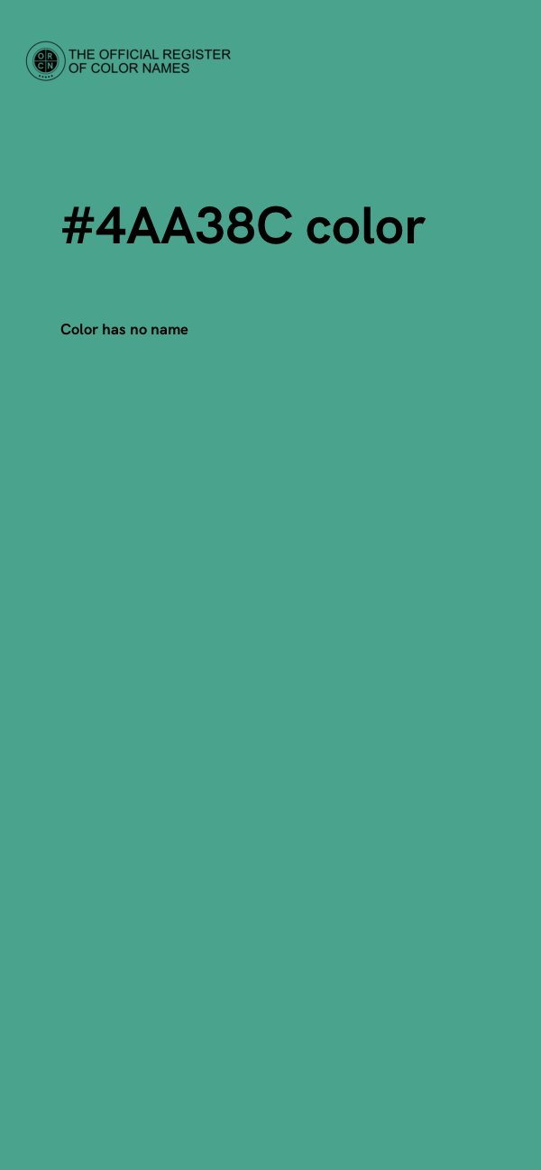 #4AA38C color image
