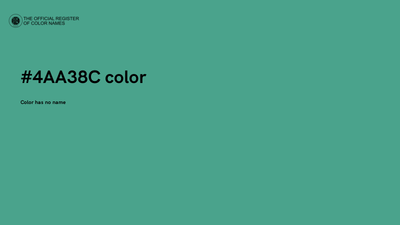 #4AA38C color image