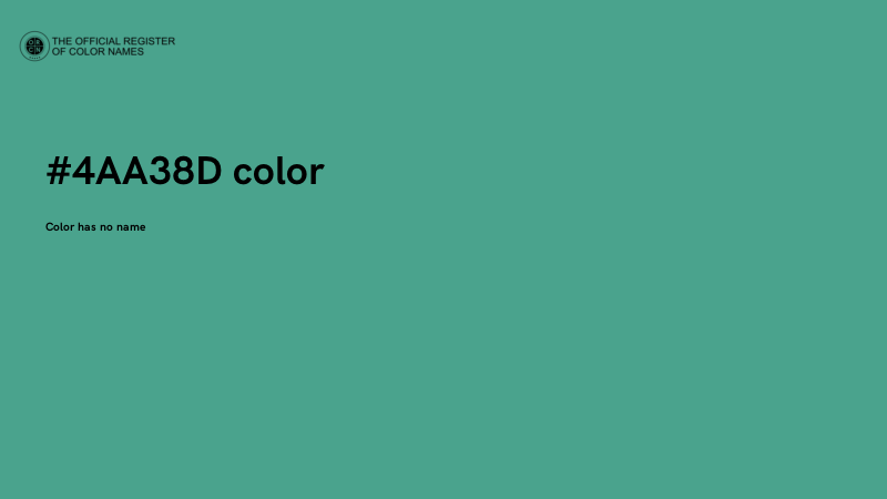 #4AA38D color image