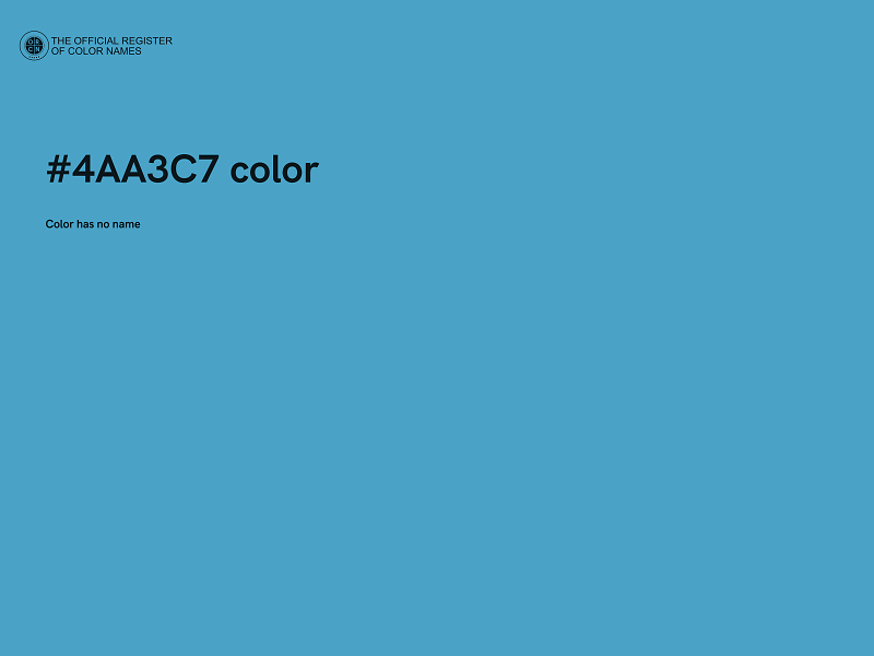 #4AA3C7 color image