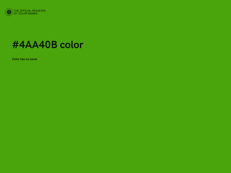#4AA40B color image