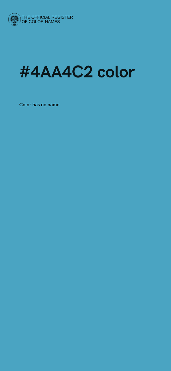 #4AA4C2 color image