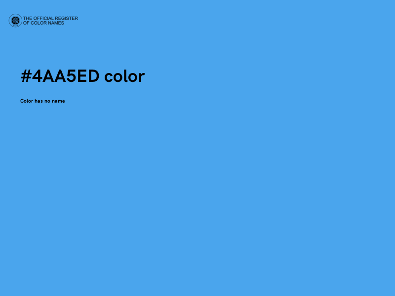 #4AA5ED color image