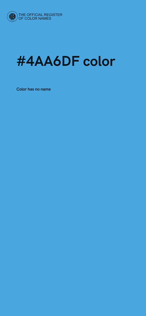 #4AA6DF color image