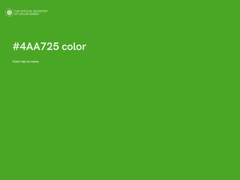 #4AA725 color image
