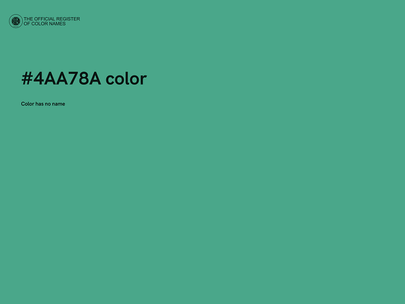 #4AA78A color image