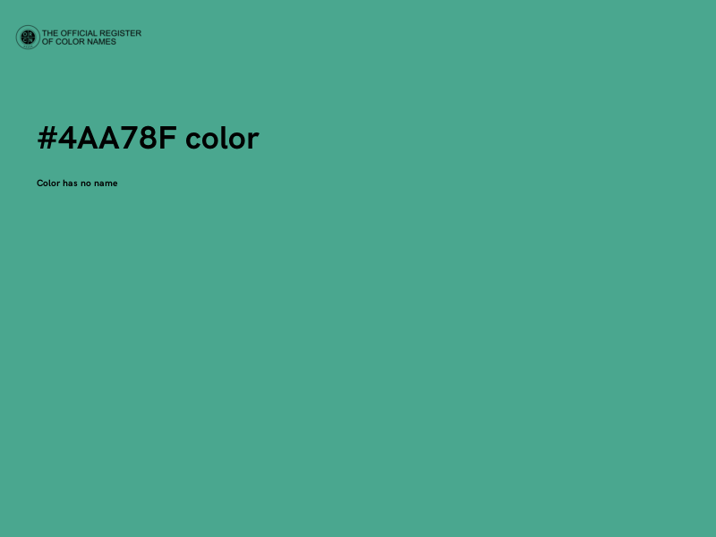 #4AA78F color image