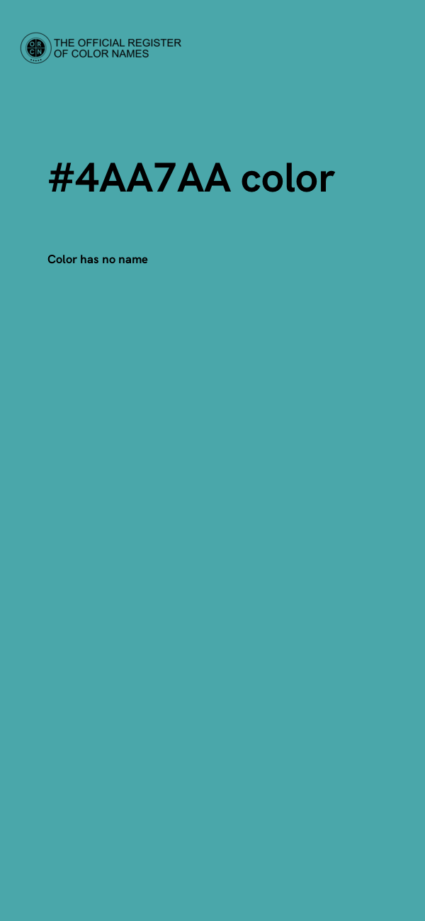 #4AA7AA color image