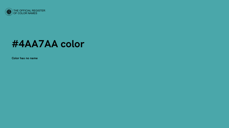 #4AA7AA color image