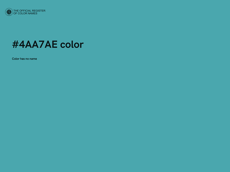 #4AA7AE color image