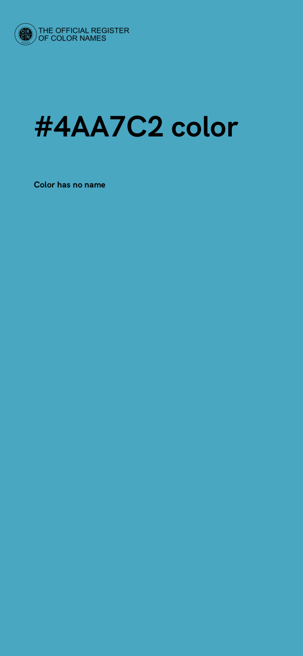 #4AA7C2 color image