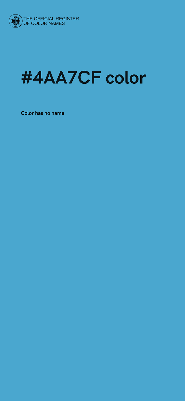 #4AA7CF color image