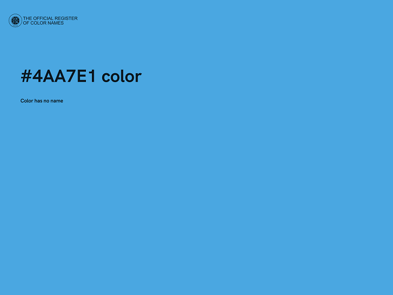 #4AA7E1 color image