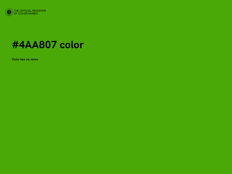 #4AA807 color image