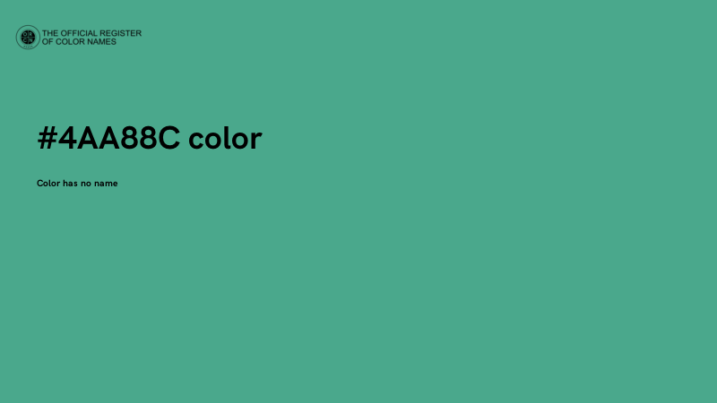 #4AA88C color image