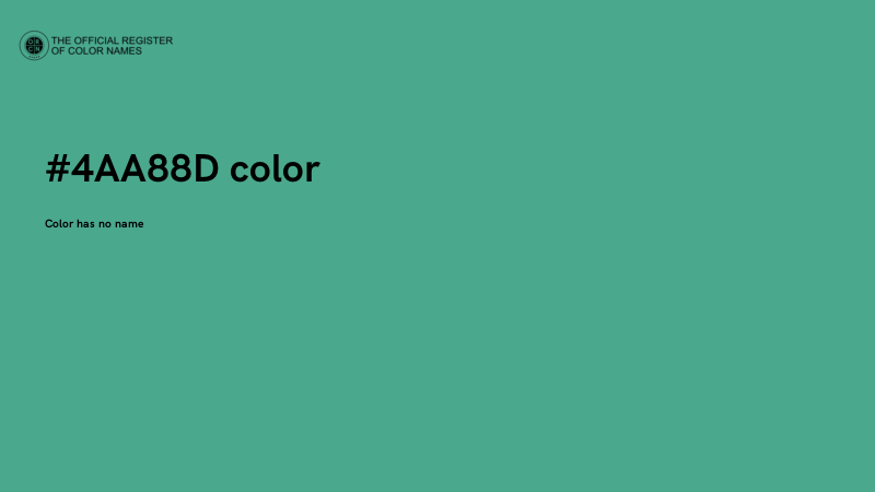 #4AA88D color image