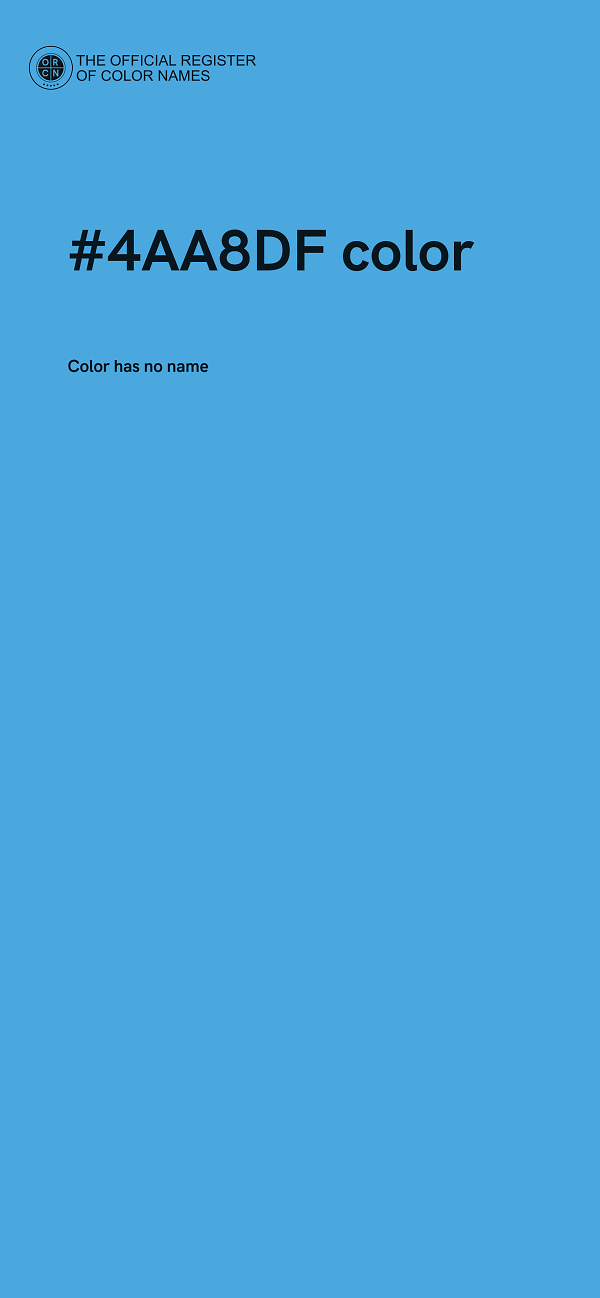 #4AA8DF color image