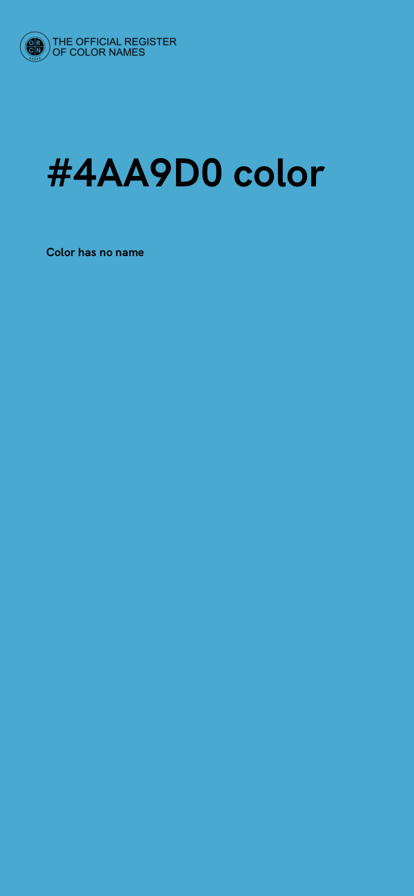 #4AA9D0 color image