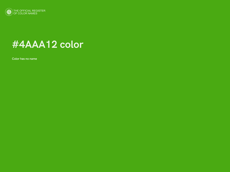 #4AAA12 color image