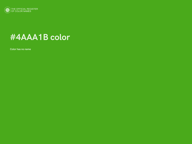 #4AAA1B color image