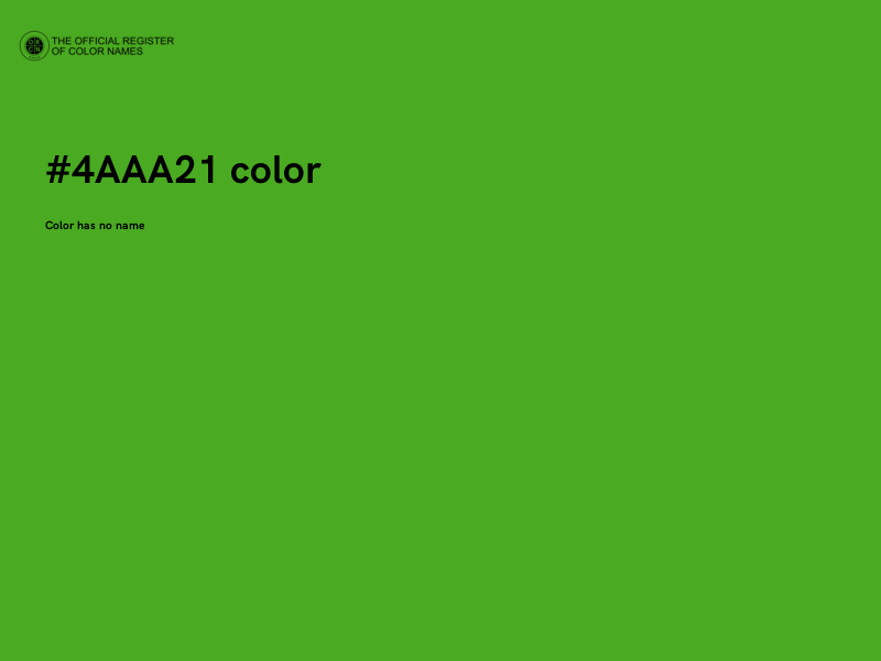 #4AAA21 color image