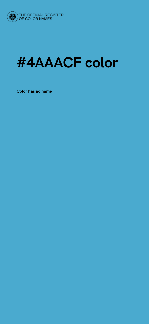 #4AAACF color image