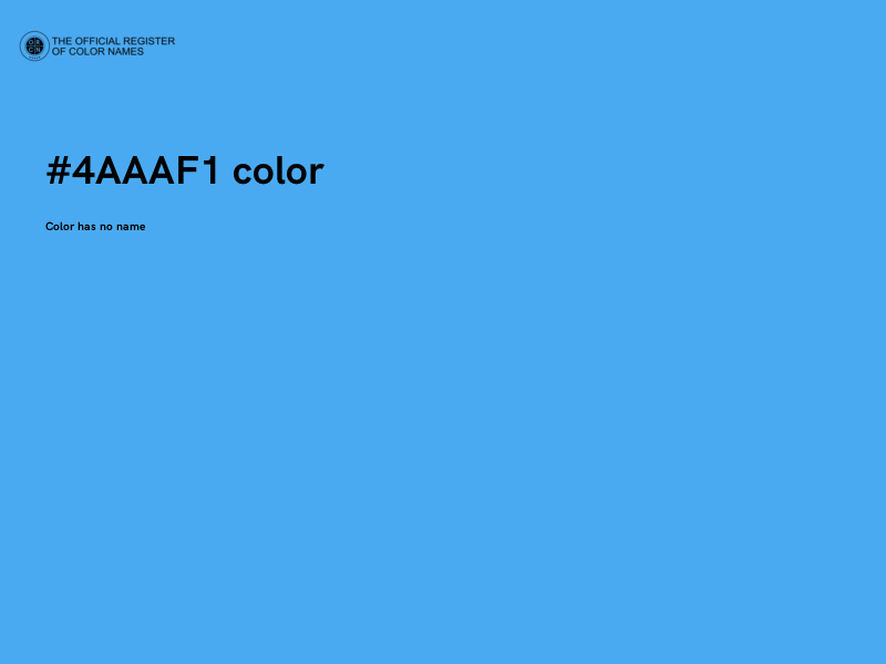 #4AAAF1 color image
