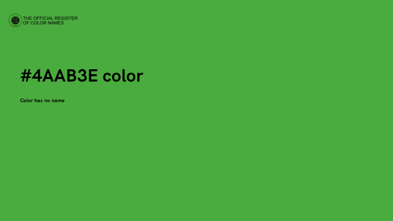 #4AAB3E color image