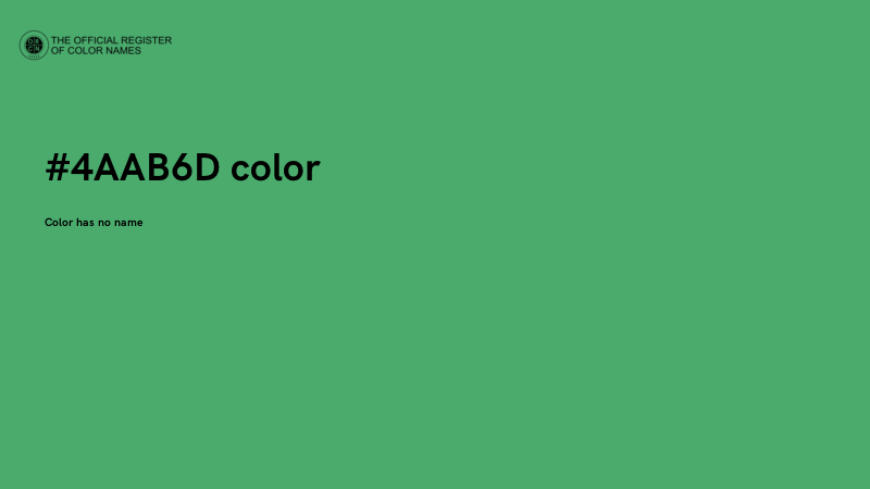 #4AAB6D color image