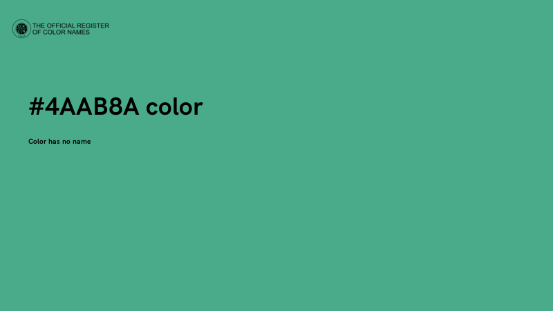 #4AAB8A color image