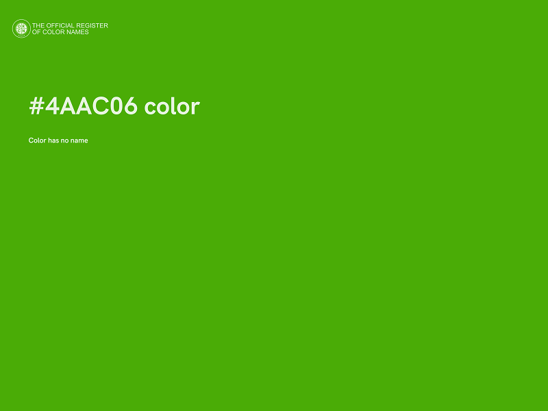 #4AAC06 color image