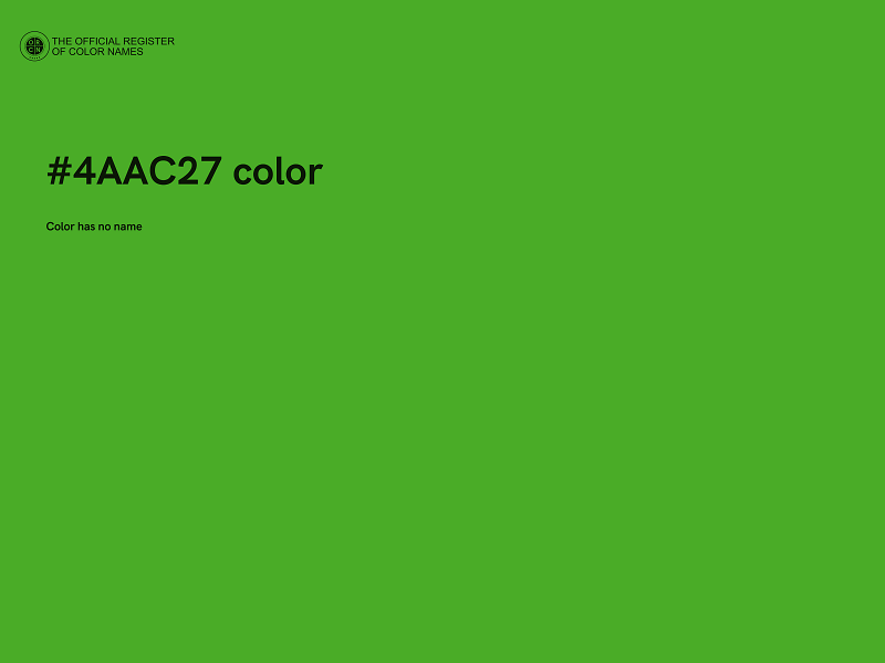 #4AAC27 color image