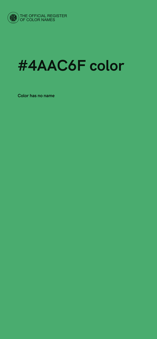 #4AAC6F color image