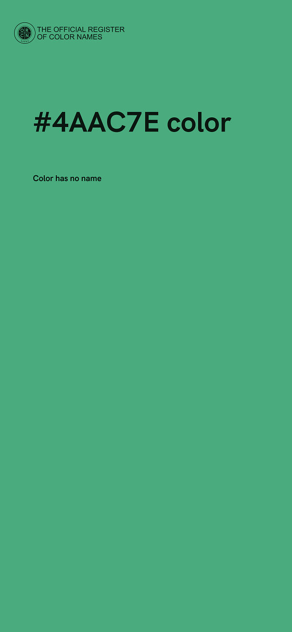 #4AAC7E color image
