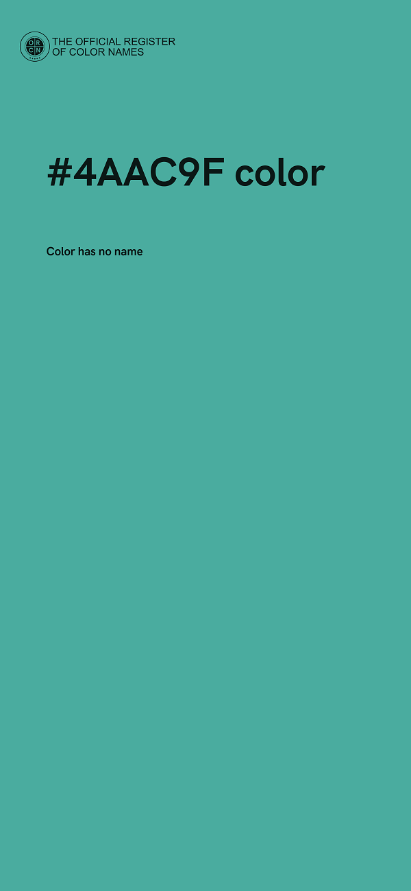 #4AAC9F color image