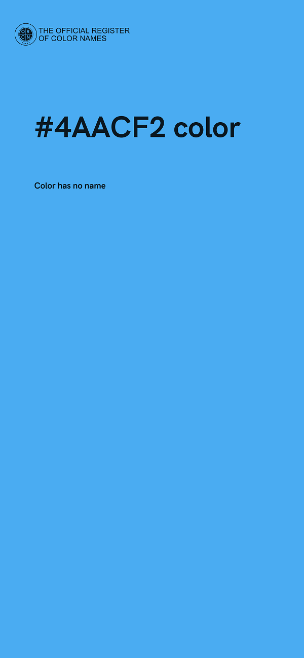 #4AACF2 color image