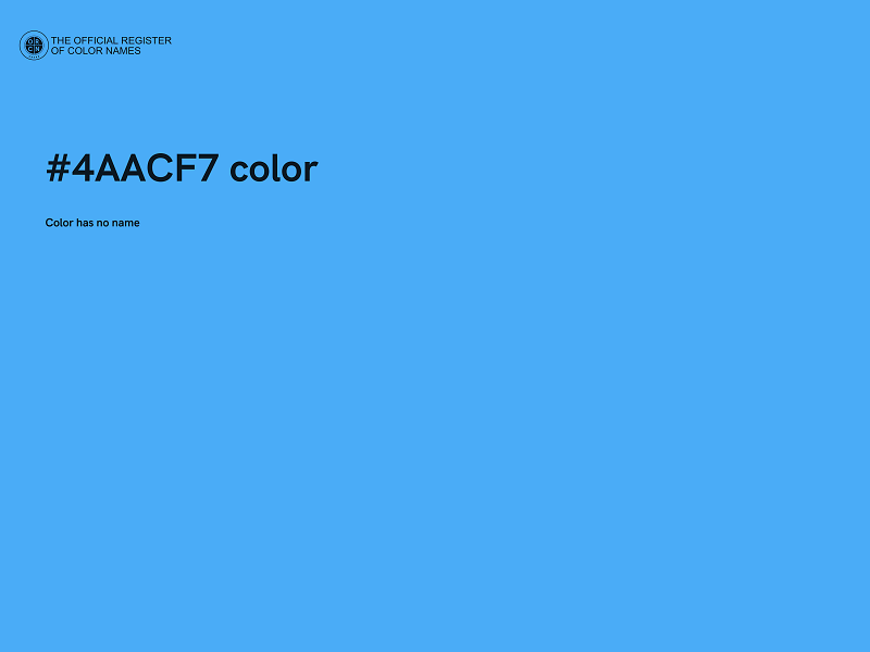 #4AACF7 color image