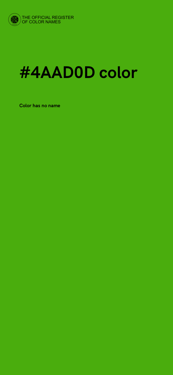 #4AAD0D color image