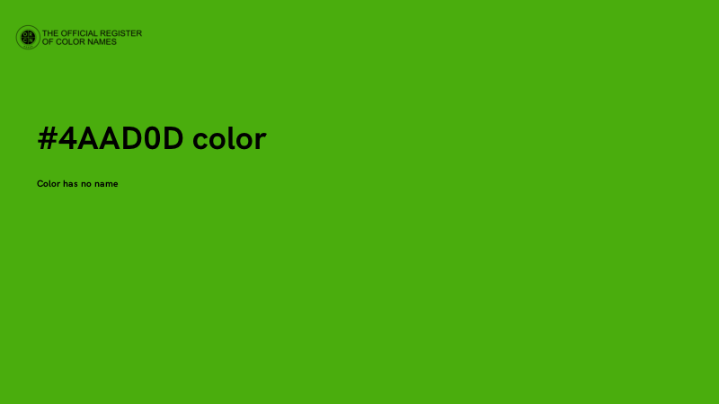 #4AAD0D color image