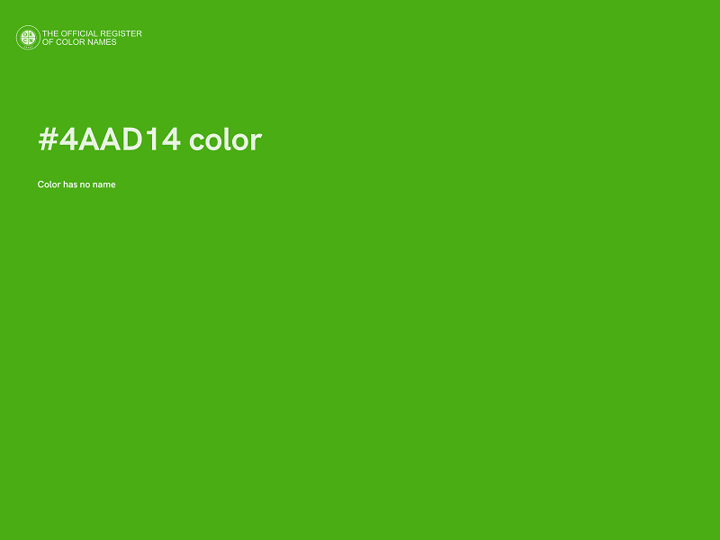#4AAD14 color image