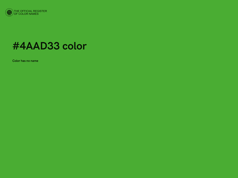 #4AAD33 color image